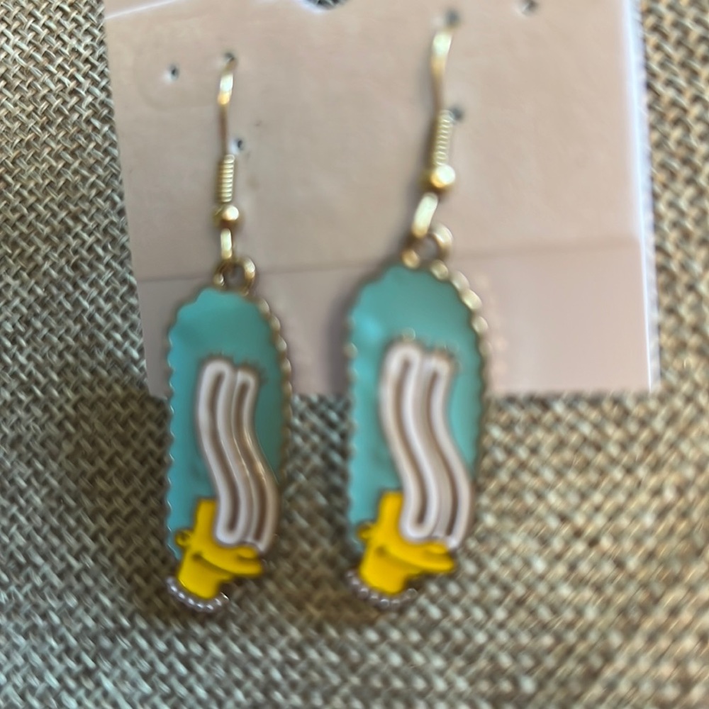 Marge Simpson earrings